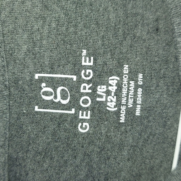 GEORGE Men's Long Sleeve Tee Gray Size LG - Picture 8 of 9